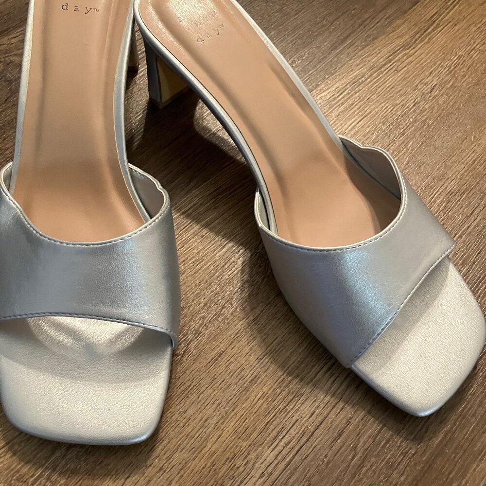 A New Day Silver High Heels